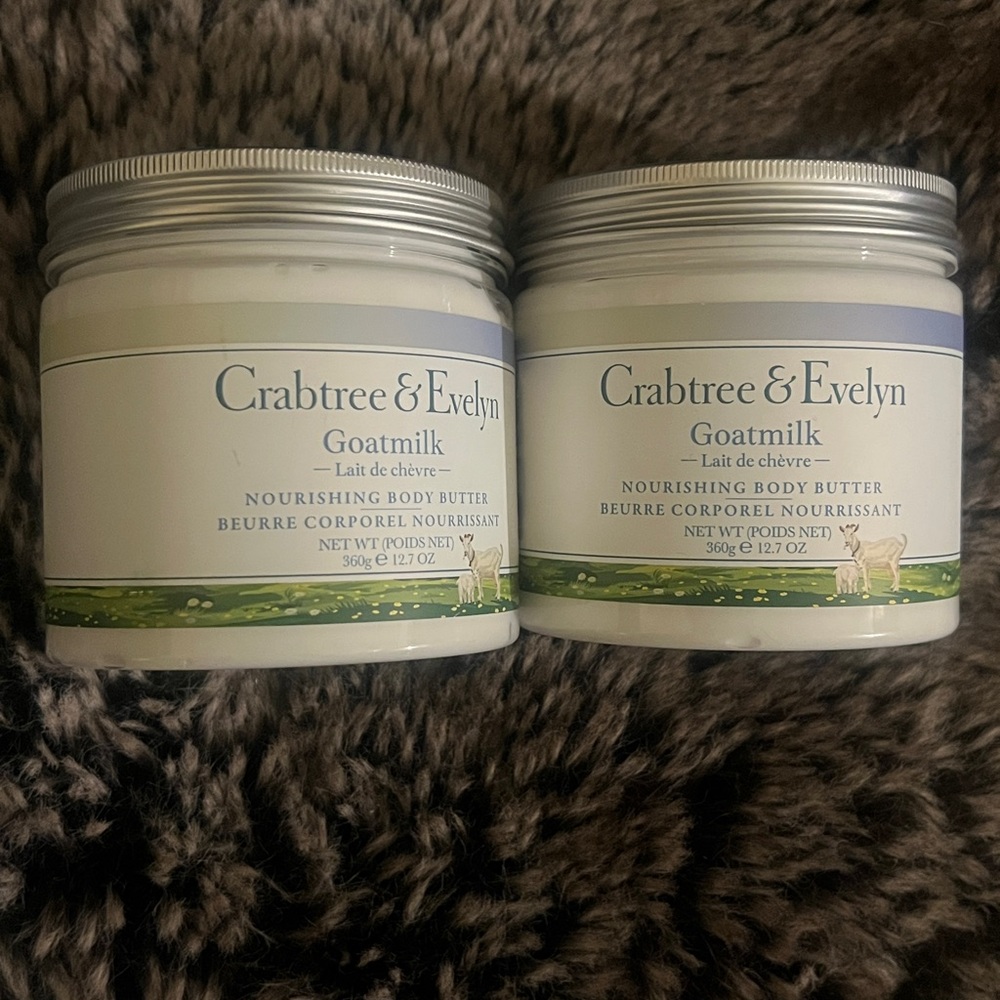 2X Crabtree & Evelyn Goatmilk Nourishing Body Butter